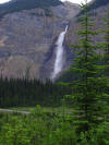 Takakkaw Falls, a hanging valley in Yoho National Park