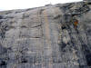 Glacial striations near Athabasca Glacier