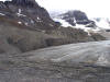 Toe of Athabasca Glacier in Alberta, Canada