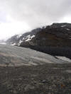 Toe of Athabasca Glacier in Alberta, Canada