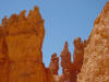Hoodoos formed by erosion along joints at Bryce Canyon National Park in Utah