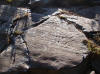 Glacial polish on basalt at Devils Postpile
