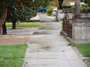 Offset SIDEWALKl in Hollister CA on Calaveras fault