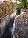 Offset culvert at De Rose Winery south of Hollister CA on San Andreas fault