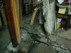 Interior damage at De Rose Winery on San Andreas fault