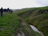 Offset stream on the San Andreas fault in Carrizo Plains National Monument