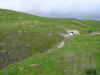 Terrace and offset stream on the San Andreas fault in Carrizo Plains National Monument