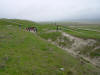Terrace and scarp on the San Andreas fault in Carrizo Plains National Monument