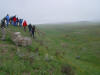 Looking at a small graben along the San Andreas