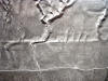 Aerial view of San Andreas fault showing offset stream
