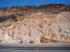 Normal fault exposed in roadcut, south end of Resting Spring Mtns, Death Valley region