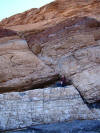 Normal fault in Mosaic Canyon in Death Valley