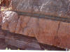 Normal fault in roadcut at entrance to Arches National Park