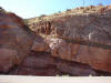 Normal fault near the entrance of Arches National Park in Utah
