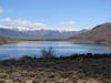 Topaz Lake, an artificially filled playa and graben, CA/NV border