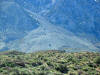 Scarp from geologically recent earthquakes, Wheeler Crest near Bishop CA