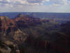 Horizontal Paleozoic strata at Bright Angel Creek on the North Rim of Grand Canyon