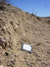 Scarp on the Landers fault