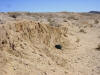 Vertical scarp formed during the 1992 Landers earthquake, after eleven years of desert erosion
