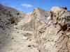 Headwall up on section of Landers fault, Mojave Desert