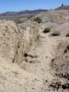 Headwall up reverse fault exposure